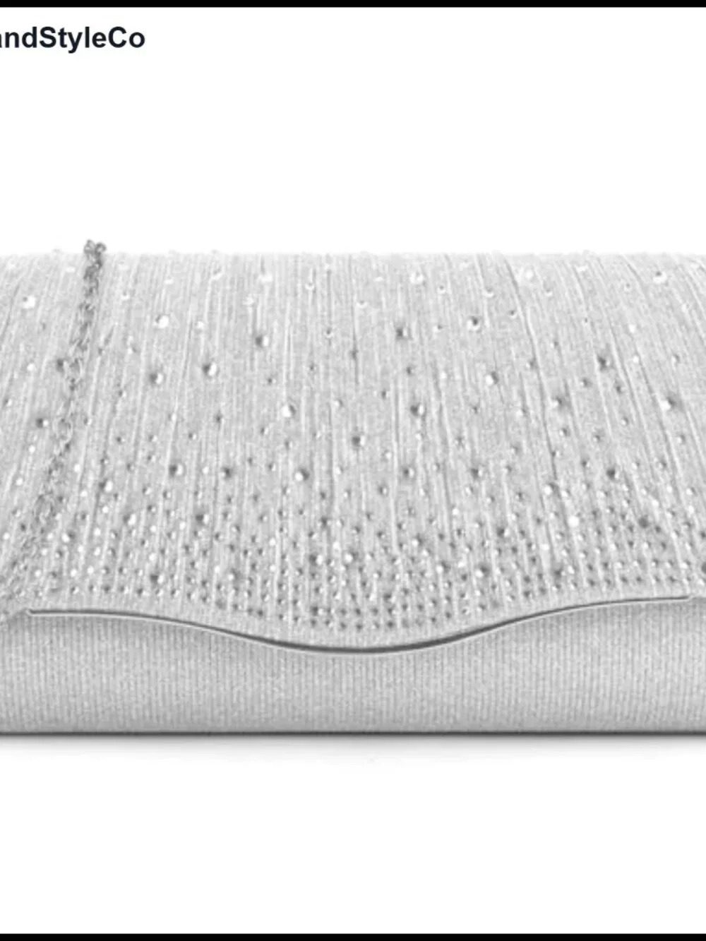 Satin Clutch Evening Bag with Rhinestone Flap Shoulder Crossbody Handbag
